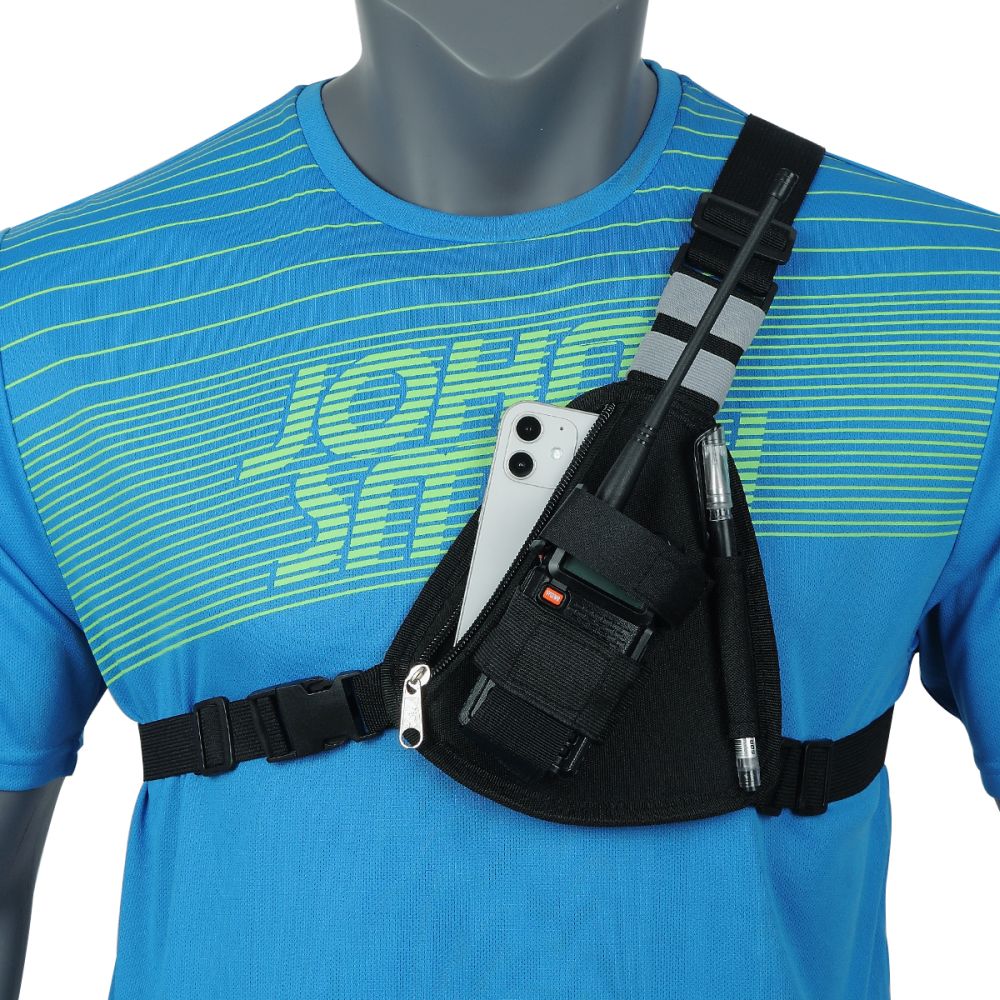 Shoulder Radio Holster Chest Pack Walkie Talkie Chest Harness - Two Way  Radio