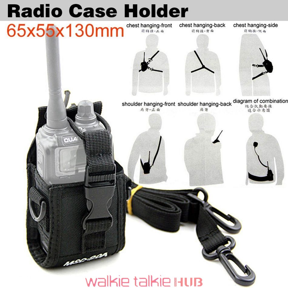 Walkie Talkie Radio Case Pouch Holster Belt For Kenwood Midland Baofeng