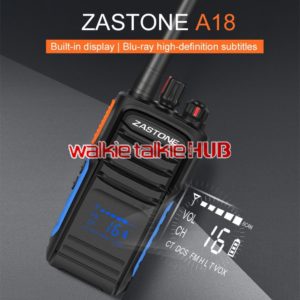 Hidden Display Portable Walkie Talkie Zastone A18  5W UHF 400-480MHZ 199 CHS