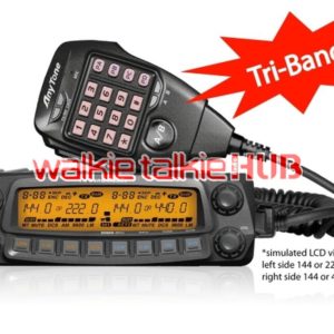 AnyTone AT-5888UV III Tri-Band 2 Meter 220 MHz 70 Cm Mobile Transceiver