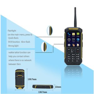 X6 IP68 Rugged Waterproof Phone Walkie Talkie PTT UHF Dual SIM Card FM GSM
