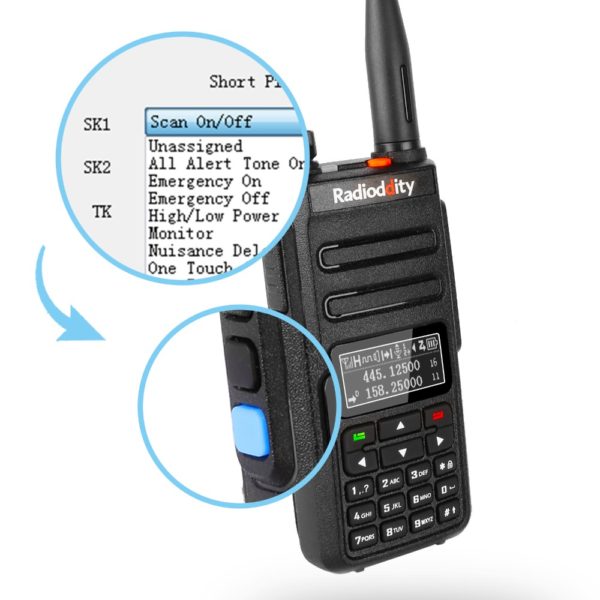 Strong Penetration Dual Band Long Distance DMR Digital Radio Radioddity GD-77BB - Image 2