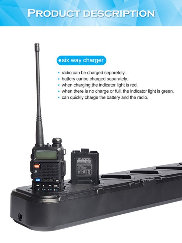 Walkie Talkies Universal Rapid Multi Way Charger for UV-5R UV5R UV-5RE Baofeng Pofung