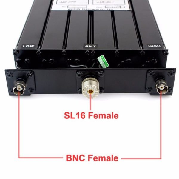 25W 6 Cavity SL16 & BNC Connector UHF Walkie Talkie Duplexer Repeater - Image 4