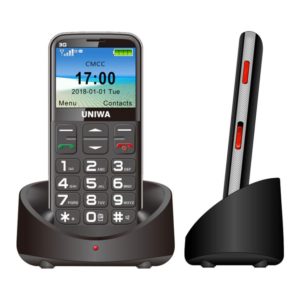 UNIWA V808G Curved Screen 3G Old Man Mobile Phone