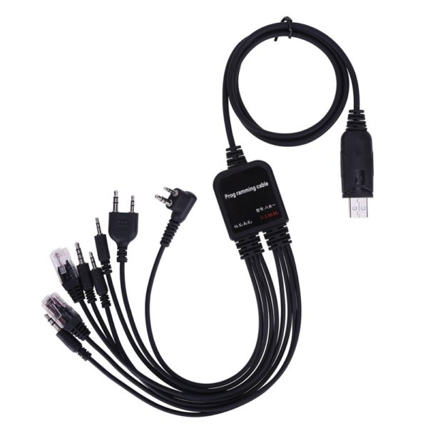 Multifunction 8 in 1 USB Programming Cable for Motorola Yaesu Icom Kenwood Baofeng Hytera Walkie Talkie - Image 4
