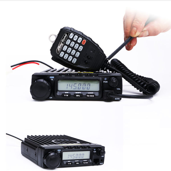 Anytone AT-588 400-490/136-174/ 220-260/ 66-88MHz Mounted Vehicle Car Mobile CB Radio