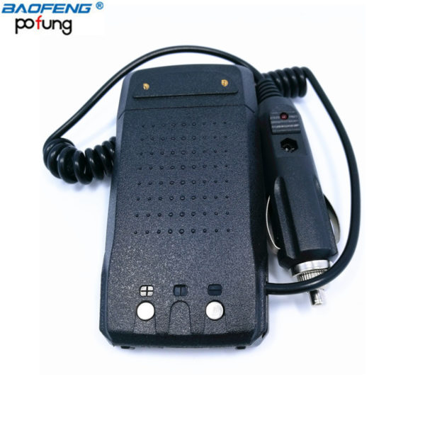 New Baofeng UV-6R UV6R PLUS Battery Eliminator Car Charger