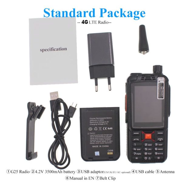 Upgraded F25+ Phone 4G LTE Zello PTT WCDMA GSM F25 Plus Android Radio - Image 5