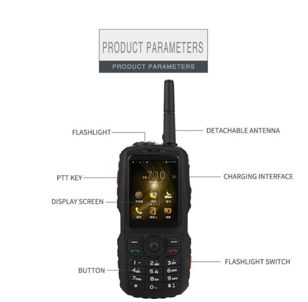 Talinfone A16 IP67 Waterproof Zello POC Walkie Talkie Android Smartphone - Image 7