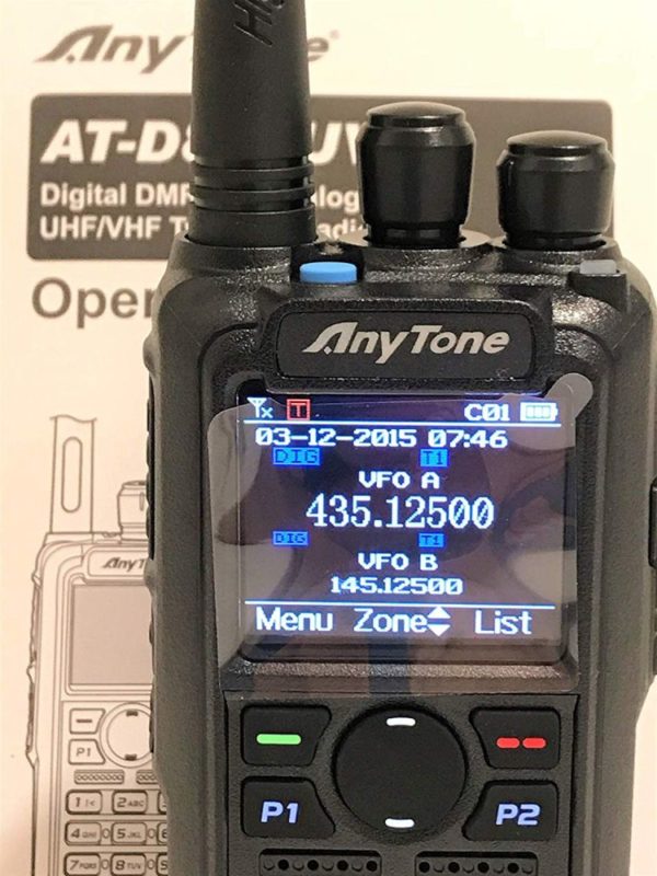 Anytone D878UV DMR VFR Operation GPS Dual Band AT-D878UV Digital Radio - Image 3