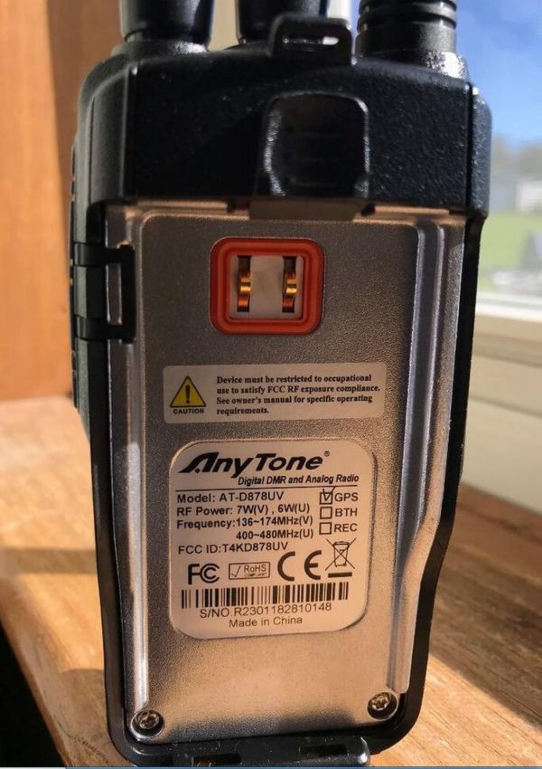 Anytone D878UV DMR VFR Operation GPS Dual Band AT-D878UV Digital Radio - Image 6