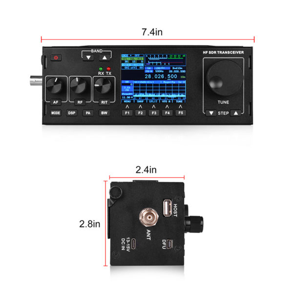 2019 Newest SSB HF SDR Transceiver RS-978 Built-in 3800mAh Li-ion Battery Pack  - Image 5