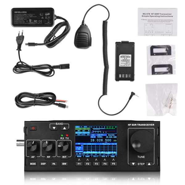 2019 Newest SSB HF SDR Transceiver RS-978 Built-in 3800mAh Li-ion Battery Pack  - Image 7