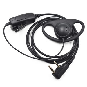 Radio FBI D-Ring EarHook Earpiece PTT Mic for Kenwood Baofeng UV-5R UV-5RE Plus UV-B5 GT-3TP BF-F8HP