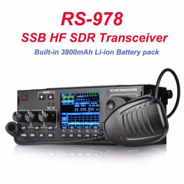 2019 Newest SSB HF SDR Transceiver RS-978 Built-in 3800mAh Li-ion Battery Pack 