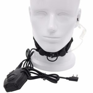 Kenwood BaoFeng 888S UV-5R GT-3 Radio Z Tactical Throat Mic Headset Z003 with Peltor PTT