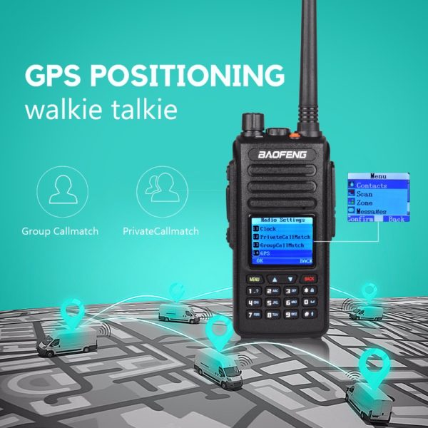 Baofeng DM-1702 GPS DMR Walkie Talkie VHF UHF Dual Band Digital Two Way Radio - Image 2