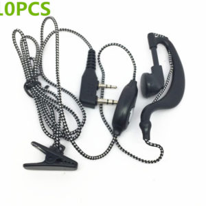 Walkie Talkie Woven Wire Headset Mic For Kenwood TK2107 TK3107 TK278 Baofeng UV-5R Wouxun KG-UVD1P TYT