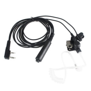 Kenwood Pro-Talk XLS TK Baofeng UV-5R 3 wire Pro Covert Acoustic Tube Headset PTT Mic