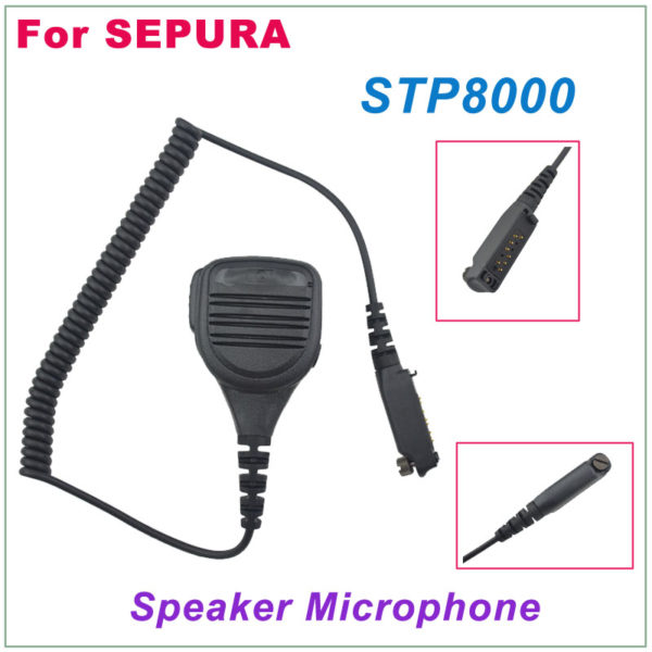 IP54 Waterproof Speaker Microphone For Motorola Sepura STP8000 STP9000 Radio HF Transceiver