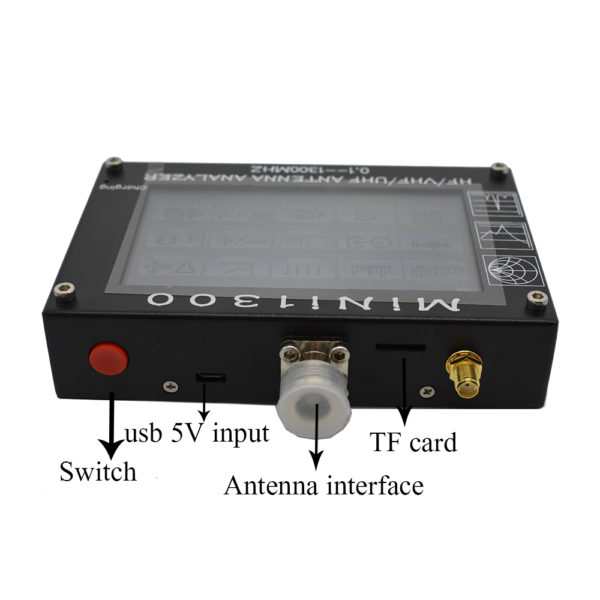 New Upgraded Mini1300 HF VHF UHF Antenna Analyzer 0.1-1300MHz  - Image 2