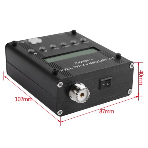 MR300 Digital Shortwave Antenna Analyzer Meter Tester 1-60Mhz For Ham Radio - Image 4