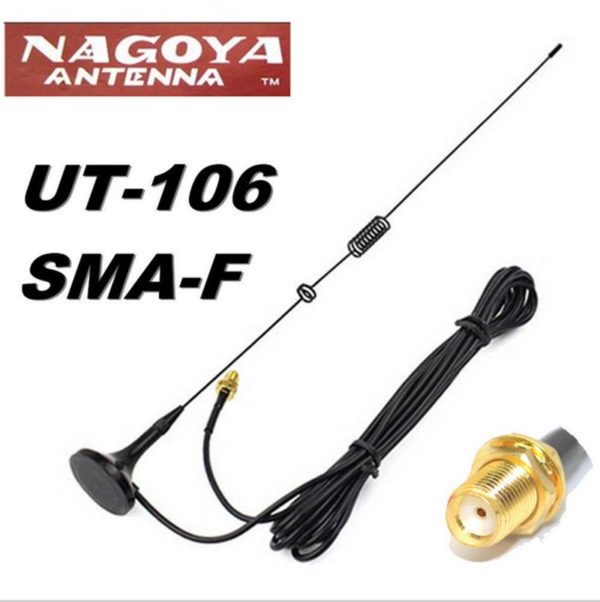 Nagoya UT-106 SMA-F Dual Band Car Antenna Magnetic Base for Baofeng UV 82 UV-5R BF-888S GT-3TP GT-5 walkie talkie