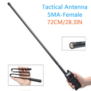 72cm Foldable Tactical Antenna SMA-F Dual Band for Baofeng 888S UV-5R UV-82 radios