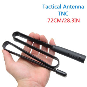 Walkie Talkie Foldable Dual Band 144/430Mhz 72CM CS Tactical Antenna TNC Connector