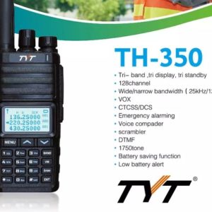 TYT TH-350 Three Bands Walkie Talkie UHF/VHF/220 Mhz Handheld Radios