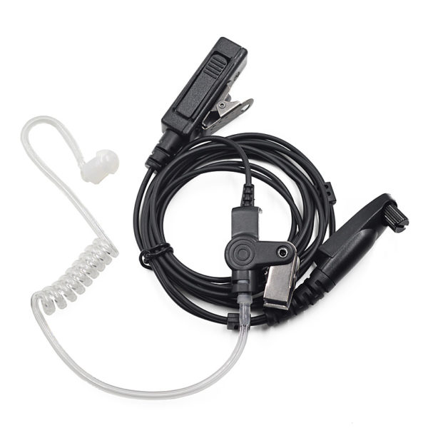Surveillance Earpiece PTT Mic for Motorola Radio GP328plus GP338plus GP344 GP388 GP688 EX500 EX600 Walkie Talkie