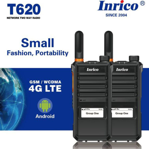 Inrico T620 Wifi 4G LTE GSM WCDMA Network Radio Zello PTT Walkie Talkie