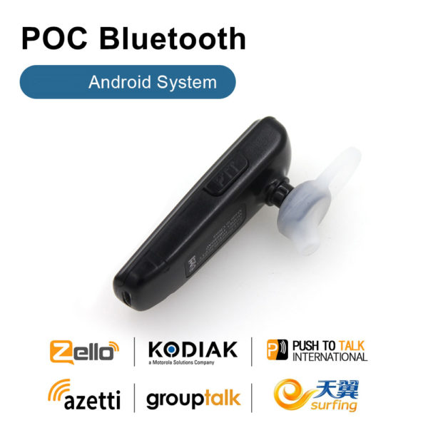 Wireless Handsfree Bluetooth Headset Earphone Zello PTT Bluetooth work with Android System Support POC Moblie Phone