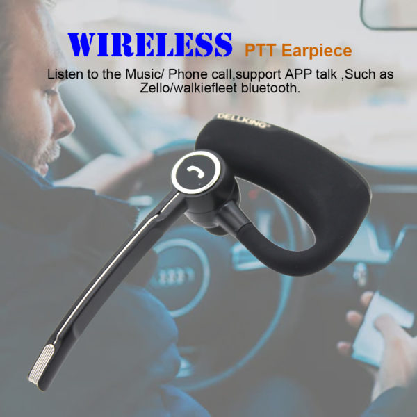 Wireless Bluetooth PTT Headset Support Android Zello Realptt Phone Apps Talk