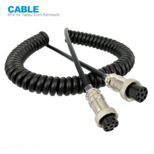 Works with standard 8 pin Microphones Cable common on Yaesu Kenwood Icom and other transceivers