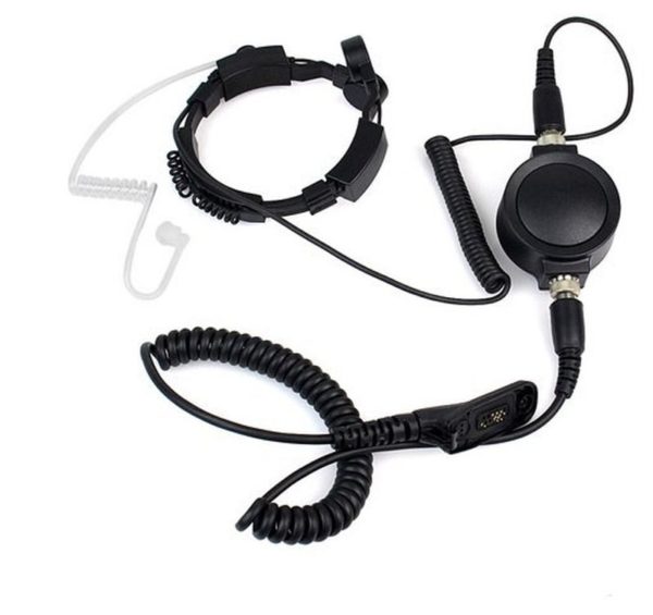 Motorola DP4400 DP4401 DP4600 DP4601 DP4800 etc Adjustable Heavy Duty Big PTT Throat Mic Headset