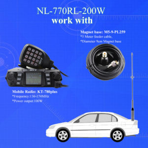 NAGOYA NL-770R-200W Mobile Radio Antenna for QYT KT-780 PLUS KT-980 PLUS Antenna