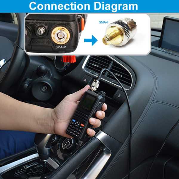 Nagoya NL-770S Dual Band Antenna B-400 Antenna Mount Bracket Clip 5M Coaxial Cable Kit For Car Radio - Image 4