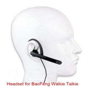 Walkie Talkie New Tactical 2 Pin Ear Bar PTT Earpiece Mic for TYT Kenwood Baofeng UV-5R BF-888S UV-82 UV-8D