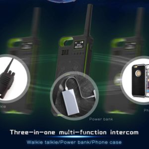 3 in 1 Walkie Talkie 5km UHF 3500mAh Power Bank Phone Case for iPhone X/6/7/8