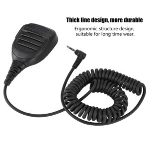 Handheld PTT Speaker Mic For YAESU VERTEX Walkie Talkie VX-3R VX-10 VX-17 VX-110 VX-150 VX-130 VX-131 FT-50 FT-60 FT1D FT1XDR FT2DR FT2XDR Two Way Radio Hand Microphone
