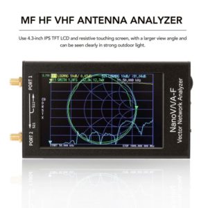 NanoVNA-F VNA SWR Meter VHF UHF Antenna Analyzer 4.3 IPS LCD Metal Case Vector Network Analyzer 50KHz-1000MHz