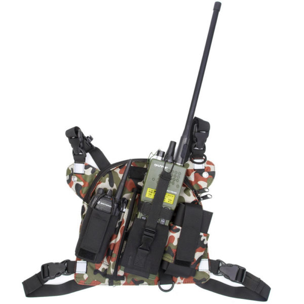 Tactical Harness Vest Rig Chest Bag for Hunt Military Walkie Talkie  - Image 2
