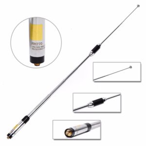 For Baofeng TYT Walkie Talkie Harvest RH-770 Dual Band Telescopic Antenna