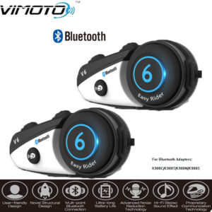 2pcs Vimoto V6 Motorcycle Helmet Bluetooth Headset Wireless Intercom