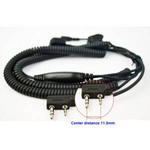 Vimoto V3 V6 V8 Bluetooth Helmet Headset Special Connecting Cable for Kenwood Baofeng Walkie Talkie