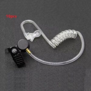 10pcs Single Duct Button Detachable Anti-radiation Air Tube for walkie talkie
