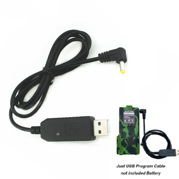 USB Charger Cable for BAOFENG BF-UV5R 3800mAh battery BF-UVB3 Plus Battery