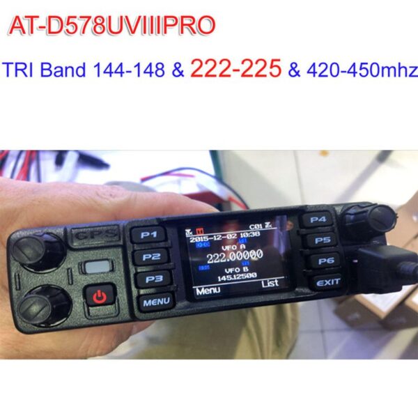 AnyTone AT-D578UV III Pro Tri-Band Amateur DMR/Analog Mobile with Bluetooth GPS - Image 2